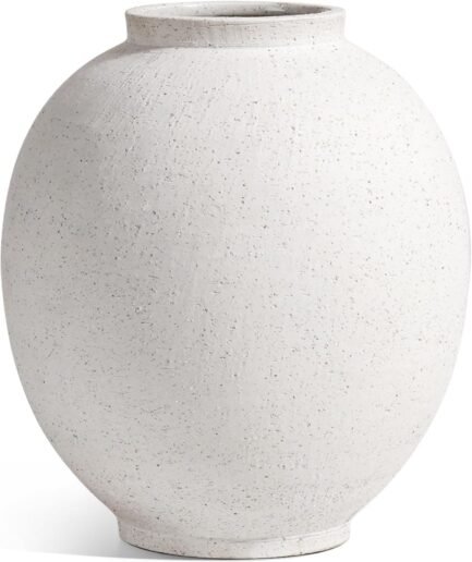 Large White Ceramic Vase